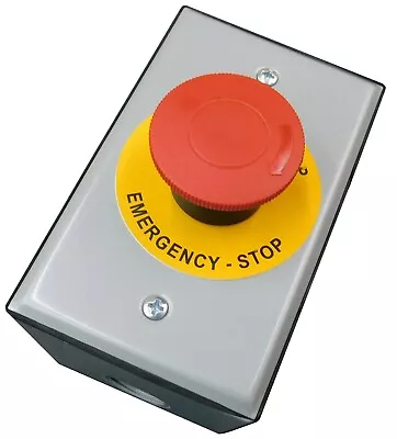 Emergency Stop Button Assembly Twist To Release Mushroom Weatherproof Nema UL • $49