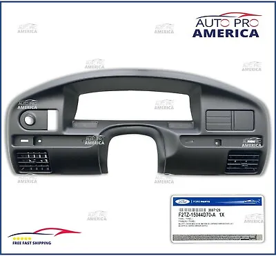 GENUINE FORD 1992-93 F150 F250 Bronco Black Dash Panel Instrument Cluster Bezel • $220