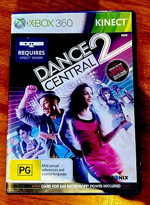 Dance Central 2 Microsoft Xbox 360 Kinect Game PAL With Manual Good Condition • $9