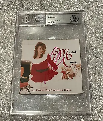 MARIAH CAREY All I Want For Christmas AUTOGRAPHED Signed BAS Authenticated COA • $300