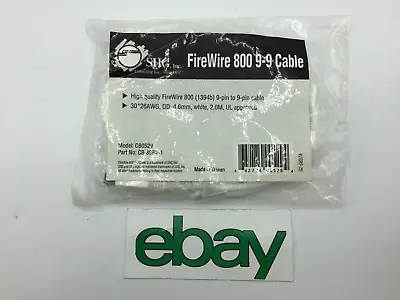 SIIG 15FT FIREWIRE 800 CABLE 9 PIN To 9 PIN [CB0529] 1394B BILINGUAL  FREE SHIPP • $10.99