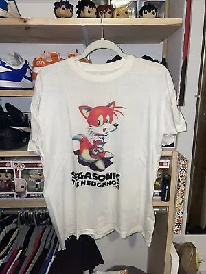 Vintage '90s Japanese Sega Sonic The Hedgehog Video Game Promo T-shirt L Tails • $100