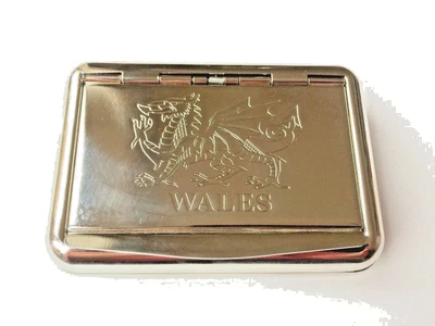 £6.85 • Buy Tobacco Tin With Paper Clip Holder WALES WELSH DRAGON EMBLEM