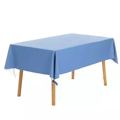 Rectangle Water Resistance Vinyl Table Cover Tablecloth Blue 55 X55  • $27.48