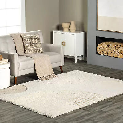 NuLOOM Gloria Modern/Contemporary Beige Indoor Only Area Rug • $54.98