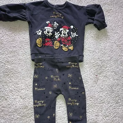 Baby Girl 3-6 Months Asda George 2piece Christmas Set • £1.50