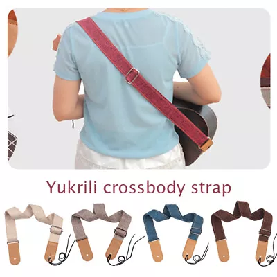 $17.25 • Buy Adjustable Ukulele Shoulder Belt Anti Slip Guitar Strap Accessories Rock Strap 