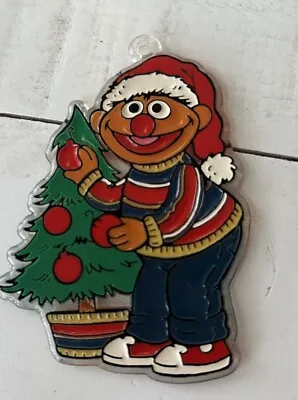 Vintage Retro Ernie Sesame Street Kurt Adler Christmas Ornament Muppets Plastic • $10