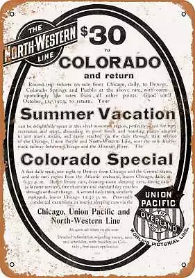 Metal Sign - 1903 Union Pacific Railroad North-Western - Vintage Look Repro • $18.66