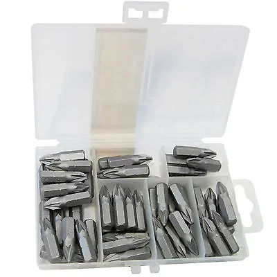 50 Piece No.2 Pozi Screwdriver PZ2 Drive Bits Set Fits Makita Dewalt With Case • £6.99