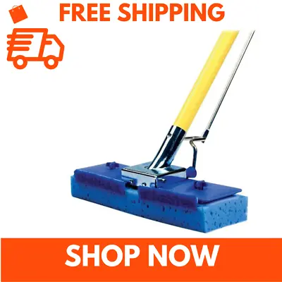 Scrubber Strip Butterfly Mop Polypropylene Sponge & Aluminum Handle Wringer • $15.55