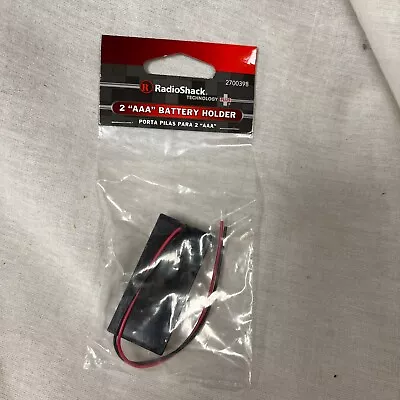 Radio Shack 2 AAA Cell Battery Holder With Wire Leads 270-0398 • $7.56
