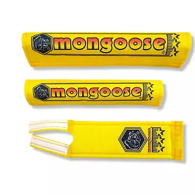 Mongoose Nylon Pad Set - YELLOW 1984-1985 - Old School Bmx • $85.24