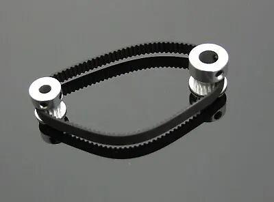 2 PcsTiming Pulleys (bore 5mm) + B300MXL Timing Belt Set For RepRap Prusa Mendel • $22.15