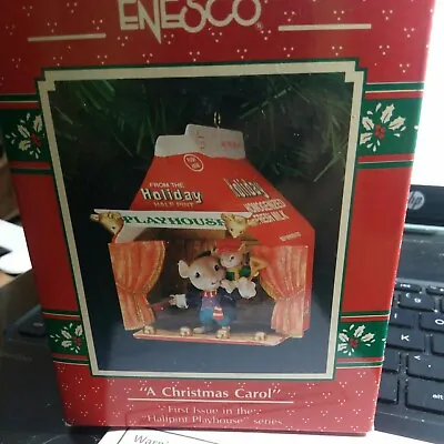 Enesco A Christmas Carol Christmas Mice Ornament First Issue Halfpint Playhouse • $26.99