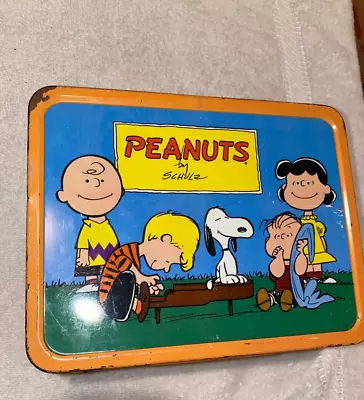 Vintage 1970s PEANUTS Lunchbox No Thermos • $45