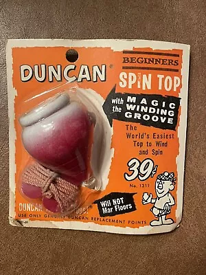 Duncan Beginners Spin Top No. 1311 White And Red NIB NOS Vintage  1950s • $29.99