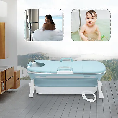 $170 • Buy Portable Adult Bathtub Water Tub Barrel Folding Spa Bath Bucket Soaking Sauna 