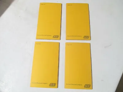 (4) Vintage THE SOO LINE RAILROAD Train Paper Note Pad UNUSED New Old Stock NOS! • $15