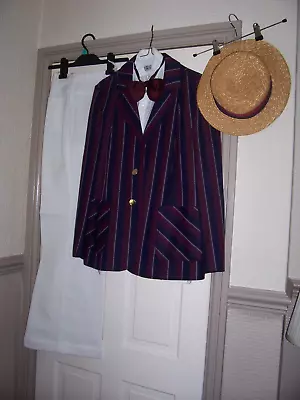 MENS  DELUXE   1920s  FANCY DRESS COSTUME & HAT SIZE MED • £15