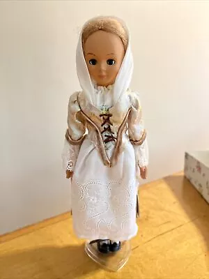 VTG 10.5”  Reuge EMA Doll From Switzerland  Original Outfit. DL 188b • $19.99