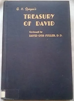 C. H. Spurgeon's Treasury Of David Volume I Condensed By D Fuller (1940 HC) • $15.99