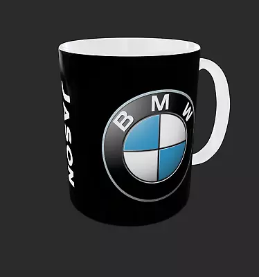BMW Mug Personalised Car Logo Design Coffee Tea Cup Man Cave Birthday Gifts • £9.99
