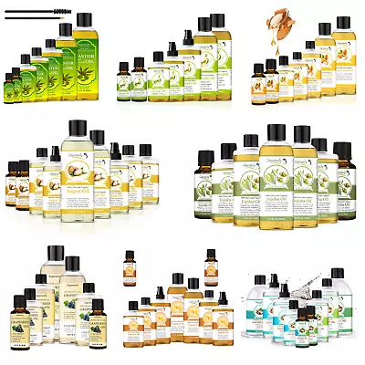 100% Pure Carrier Oil Organic Cold Pressed Massage Hair Skin Face DIY UK Fast • £3.45