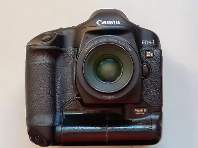 Canon EOS 1DS Mark II 16.7MP Digital SLR Camera - Black W/ 50mm F1.8 Lens • $649