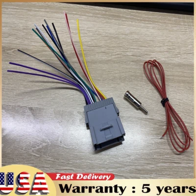 $5.49 • Buy Stereo Radio Install Wire Harness & Antenna Adapter For GMC,Pontiac Buick,Chevy
