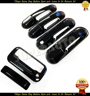 $35.18 • Buy For 2007-2010 Ford Explorer Sport Trac Glossy Black Door Handle+Tailgate Covers