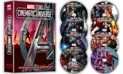 New 23 Marvel Cinematic Universe Movie Collection 8 Blu-rays Free Fast Shipping • $249.99