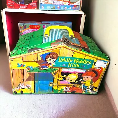 Mattel Vintage 1965 Liddle Kiddles Klub House Carry Case Play Set Retro • $32