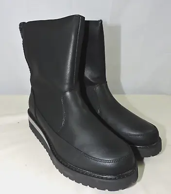 Muk Luks Water-Repellent Black Boots With Zipper Sides  Size 8 M US • $14.95