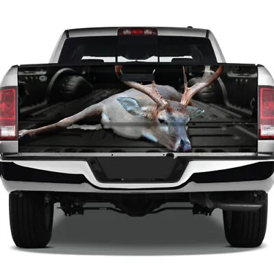 $90.75 • Buy Buck White-tail Hunting Dead Deer Graphic Tailgate Vinyl Decal Truck Pickup Wrap