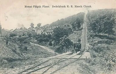 MAUCH CHUNK PA - Mount Pisgah Plane Switchback Railroad Postcard - Udb - 1907 • $7.36
