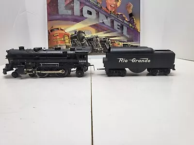 Lionel O Scale Denver & Rio Grande 2-6-4 Steam Engine & Tender 8636 • $15.50