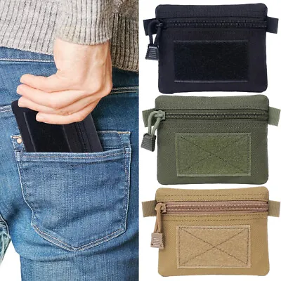 $8.69 • Buy Mini Tactical Wallet Pouch Waterproof EDC Waist Bag Coin Purse Key Card Holder