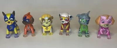 Lot Of 6 Paw Patrol Mighty Pups Light Up Action Figures - 5 Working VHTF • $44.99