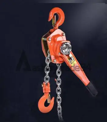 0.75 TON LEVER BLOCK CHAIN HOIST RATCHET TYPE COMEALONG PULLER LIFTER New • £153.74