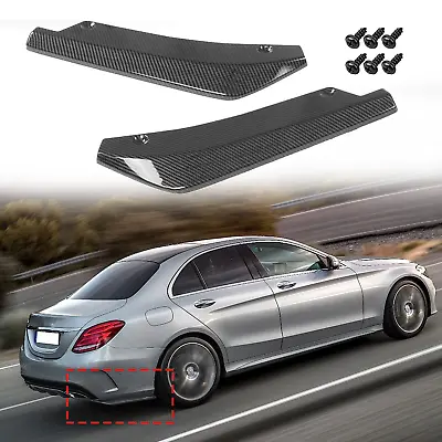 Carbon Rear Bumper Lip Splitter Diffuser Canard For Mercedes-Benz W205 W204 W203 • $27.99