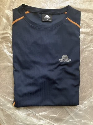 £4.25 • Buy Mountain Equipment Crux T-shirt Medium Small Blue Trail Running Hiking Climbing