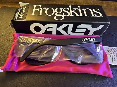 Oakley Frogskins Matte Black W/ Prizm Violet Iridium  • $80