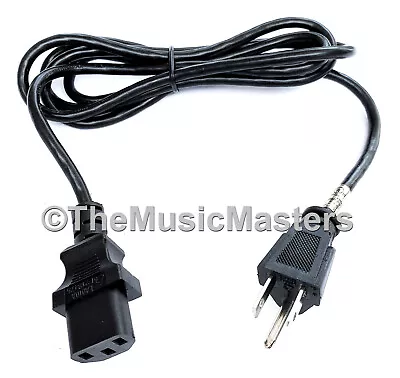 6' AC Electric UL 3 Prong Power Cable Cord HD TV Computer Monitor PC Replacement • $9.49