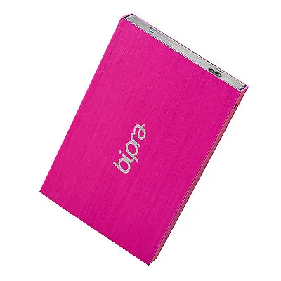 Bipra 80GB 2.5 Inch USB 3.0 FAT32 Portable Slim External Hard Drive - Pink • £14.95