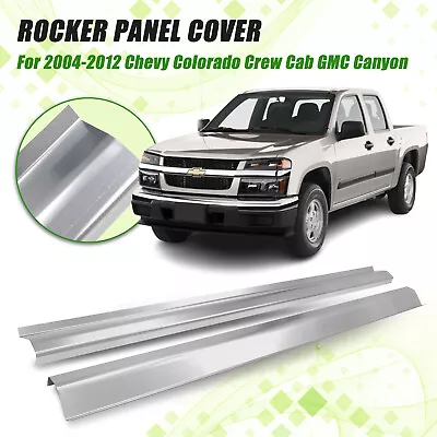 Pair Of Rocker Panel Cover For 04-12 Chevy Colorado Crew Cab GMC Canyon Steel • $105.99