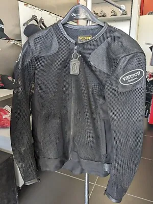 Vanson Mesh Motorcycle Ventmax VX4 Jacket Large Black NWT • $276.75