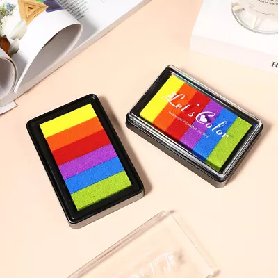 4pcs Fingerprint Ink Pad Washable Ink Pads Color Box Ink Pad Colorful Ink Pad • £10.28