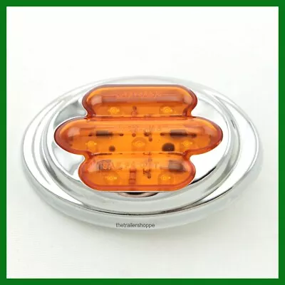 Maxxima Side Marker Clearance 7 LED Light Stainless Steel Chrome Amber M36180Y • $13.75