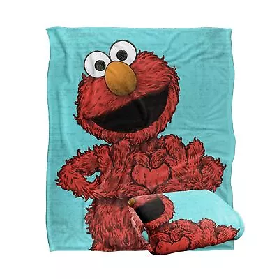 Sesame Street Elmo Painted Officially Licensed Silky Touch Super Soft Throw B... • $62.99